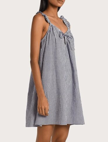 UAURORAO Women Ruffle Sleeve Shift Dress Square Neck Babydoll Tank Short Dress Off The Shoulder Sundress with Pockets in Kuwait