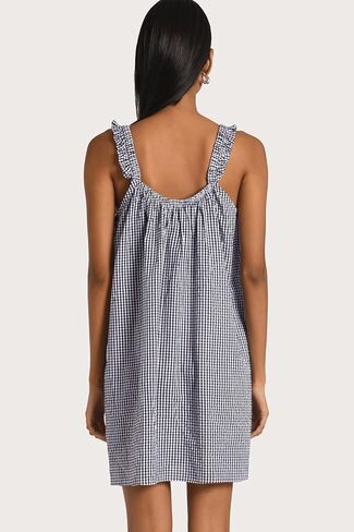 UAURORAO Women Ruffle Sleeve Shift Dress Square Neck Babydoll Tank Short Dress Off The Shoulder Sundress with Pockets in Kuwait