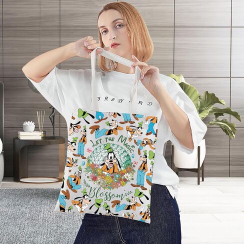 BWWKTOP Fuuny Dog Tote Bag Cartoon Dog Lover Gift Let The Magic Shoulder Bag Silly Cartoon Merchandise in Saudi Arabia