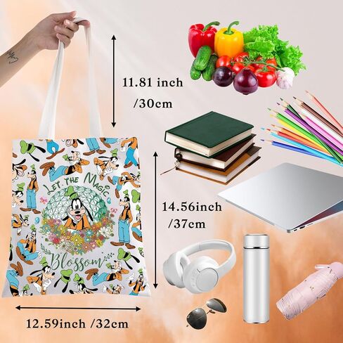 BWWKTOP Fuuny Dog Tote Bag Cartoon Dog Lover Gift Let The Magic Shoulder Bag Silly Cartoon Merchandise in Saudi Arabia