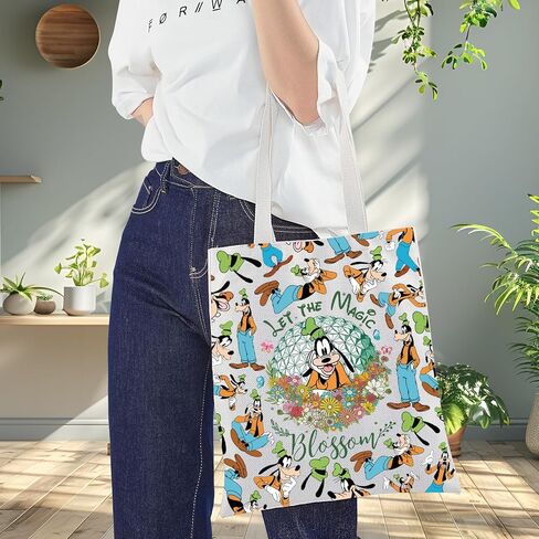 BWWKTOP Fuuny Dog Tote Bag Cartoon Dog Lover Gift Let The Magic Shoulder Bag Silly Cartoon Merchandise in Saudi Arabia