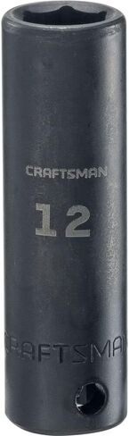 CRAFTSMAN Impact Socket, Deep, SAE, 3/8 in. Drive, 12MM (CMMT15901) in Saudi Arabia
