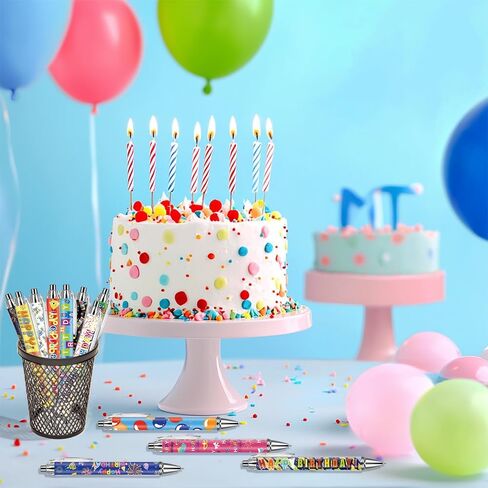 24 قطعة من أقلام عيد الميلاد السعيدة للنساء كهدايا ملونة للكعك، أقلام حبر جاف سوداء مقاس 1.00 مم، أقلام كتابة بالحبر الأسود هدية يومية، لوازم مكافآت مكتبية جمالية in Saudi Arabia