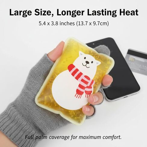 Reusable Snap Heat Pack, Hand Warmers Click, Hand Warmers Boil Click Heat Pocket Hand Warmer, Pouch Gel Hand Warmers for Hiking Skiing Winter Sports in Kuwait