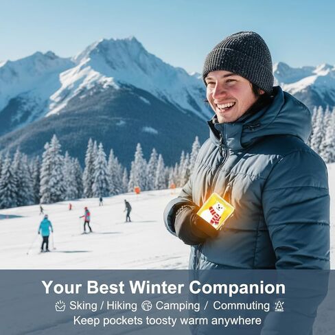 Reusable Snap Heat Pack, Hand Warmers Click, Hand Warmers Boil Click Heat Pocket Hand Warmer, Pouch Gel Hand Warmers for Hiking Skiing Winter Sports in Kuwait