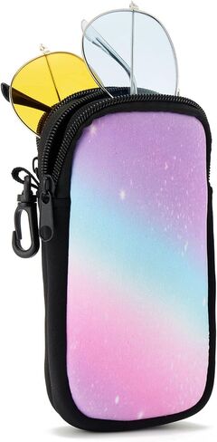 حافظة نظارة مزدوجة من ووزيا مع مقصورتين، منظم نظارات السفر لزوجين من النظارات in Kuwait