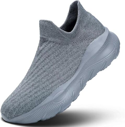 Men's Slip On Walking Shoes Running Comfortable Tennis Breathable Lightweight Non Slip Athletic Gym Workout Casual Fashion Sneaker in Saudi Arabia