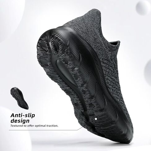 Men's Slip On Walking Shoes Running Comfortable Tennis Breathable Lightweight Non Slip Athletic Gym Workout Casual Fashion Sneaker in Saudi Arabia