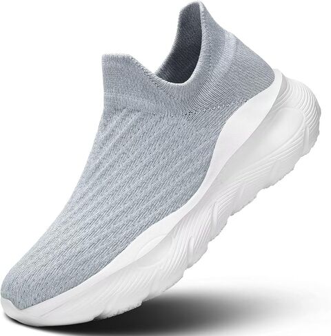 Men's Slip On Walking Shoes Running Comfortable Tennis Breathable Lightweight Non Slip Athletic Gym Workout Casual Fashion Sneaker in Saudi Arabia