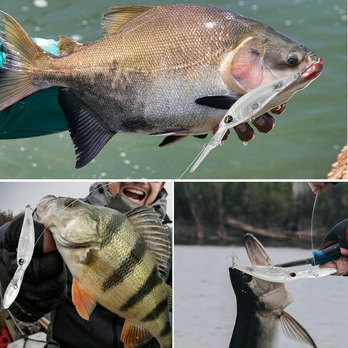 Topwater Fishing Lure Blanks Unpainted Fishing Lures Making Kit, 20/10 PCS Crankbaits Whopper Swimbait Lure Making Supplies, DIY Make Your Own Fishing Lures Kit for Bass Trout Saltwater in Kuwait