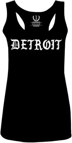 VICES AND VIRTUESS 0362. Detroit 313 Michigan City Hip HOP Hipster Streetwear Women's Tank Top Racerback in Saudi Arabia