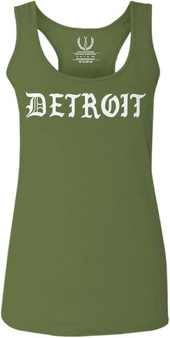 VICES AND VIRTUESS 0362. Detroit 313 Michigan City Hip HOP Hipster Streetwear Women's Tank Top Racerback in Saudi Arabia