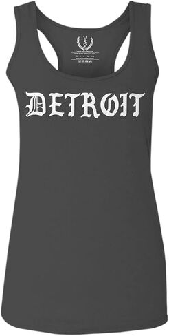 VICES AND VIRTUESS 0362. Detroit 313 Michigan City Hip HOP Hipster Streetwear Women's Tank Top Racerback in Saudi Arabia