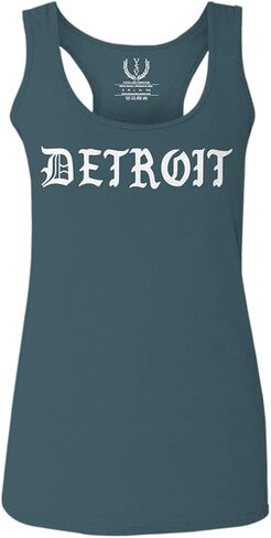 VICES AND VIRTUESS 0362. Detroit 313 Michigan City Hip HOP Hipster Streetwear Women's Tank Top Racerback in Saudi Arabia