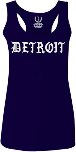 VICES AND VIRTUESS 0362. Detroit 313 Michigan City Hip HOP Hipster Streetwear Women's Tank Top Racerback in Saudi Arabia