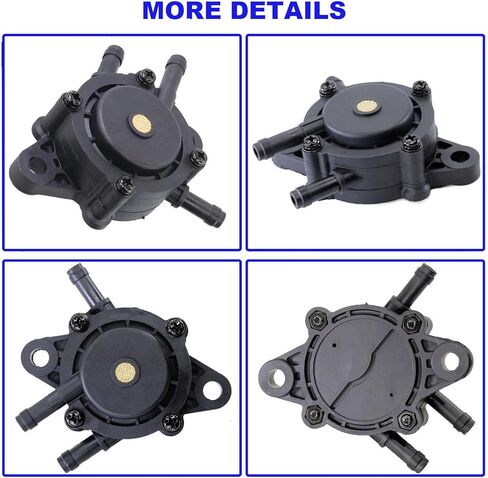 808492 Fuel Pump with Filter and 596163 793147 Vacuum Hose Compatible with Kohler 17HP-25HP Bri and Str 808656 John Dere LG808656 D140 D130 D125 D150 Z235 LA140 LA150 LA155 Lawn Mower in Saudi Arabia
