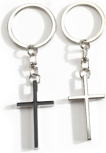 Cross Keychain for Women Cross Keychains with Rhinestone Bling Keychain for Christian Jesus Keycharm Gifts in Kuwait