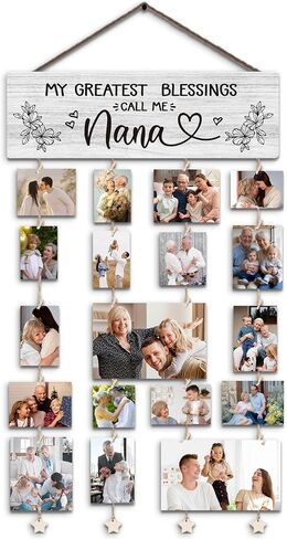 Gifts for Grandparents, Grandkids Picture Frames Gifts for Grandma Nana Grandmother from Granddaughter Grandson, Grandkids Make our Hearts Happy Photo Collage Frame for Wall Decor in Saudi Arabia