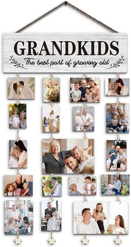 Gifts for Grandparents, Grandkids Picture Frames Gifts for Grandma Nana Grandmother from Granddaughter Grandson, Grandkids Make our Hearts Happy Photo Collage Frame for Wall Decor in Saudi Arabia