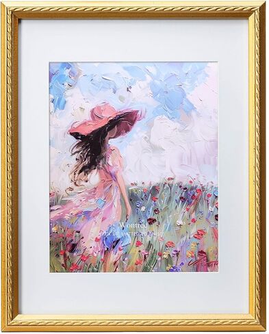 إطار صورة طبيعي مقاس 11 × 14، حواف حبل ذهبية اللون، خشب الصنوبر مع زجاج حقيقي، عرض صور مقاس 11 × 14 مطفأة حتى 8 × 10، سطح مكتب عمودي وأفقي أو معلق على الحائط in Kuwait