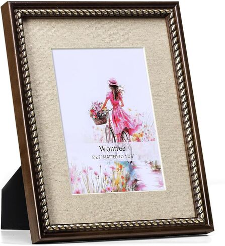 إطار صورة طبيعي مقاس 11 × 14، حواف حبل ذهبية اللون، خشب الصنوبر مع زجاج حقيقي، عرض صور مقاس 11 × 14 مطفأة حتى 8 × 10، سطح مكتب عمودي وأفقي أو معلق على الحائط in Kuwait