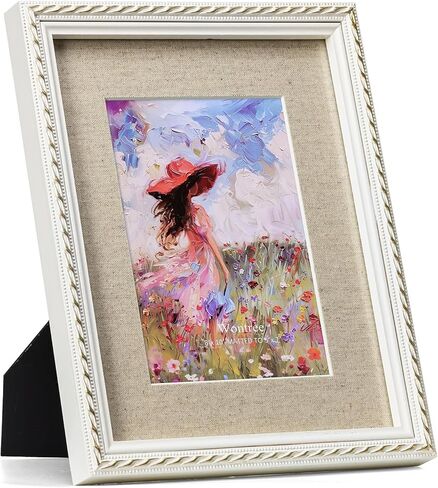 إطار صورة طبيعي مقاس 11 × 14، حواف حبل ذهبية اللون، خشب الصنوبر مع زجاج حقيقي، عرض صور مقاس 11 × 14 مطفأة حتى 8 × 10، سطح مكتب عمودي وأفقي أو معلق على الحائط in Kuwait