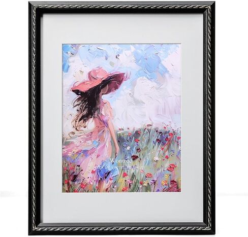 إطار صورة طبيعي مقاس 11 × 14، حواف حبل ذهبية اللون، خشب الصنوبر مع زجاج حقيقي، عرض صور مقاس 11 × 14 مطفأة حتى 8 × 10، سطح مكتب عمودي وأفقي أو معلق على الحائط in Kuwait