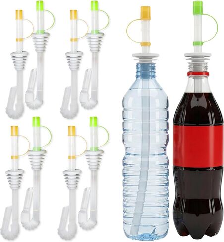 Jokari 4 Count Sip and Seal Soda Straws for Bottled Beverages in Kuwait