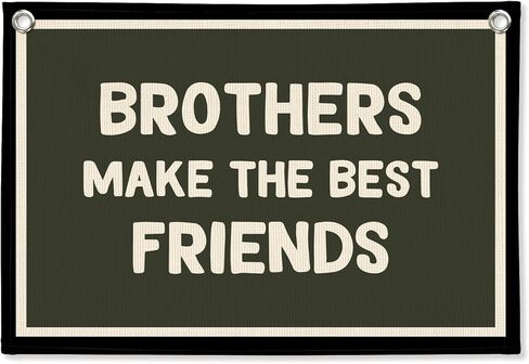 Boys Room Wall Art Decor,Toddler Boys Room Wall Hanging Canvas Banner, Bedroom Playroom Kids Wall Decor Hanging Banner Flag for Brothers Make the Best Friends Flag Banner 20x30 Inch in Saudi Arabia