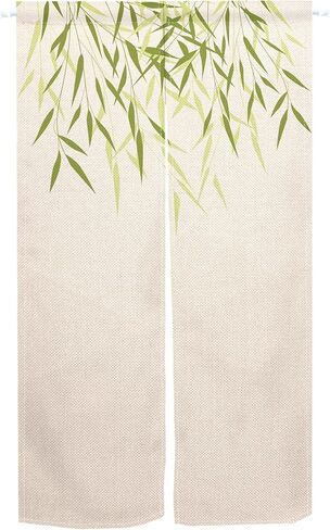Leowefowa Japanese Noren Doorway Curtain Window Treatment Doorway Curtain Greenery Printed Tapestry Door Curtain Polyester for Ukiyoe Room Divider Panel Kitchen Home Decors 33.5" Width x 70.9" Long in Saudi Arabia