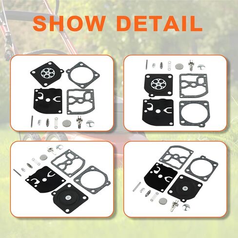 Carburetor Repair Kit, Fit For Zama C1Q-S75, C1Q-S75A, C1Q-S76, C1Q-S76A, C1Q-77, C1Q-77A, C1Q-S84, C1Q-S84A, C1Q-S84B, C1Q-S85, C1Q-S85A carburetor, Replace OEM For Zama RB-105 in Saudi Arabia