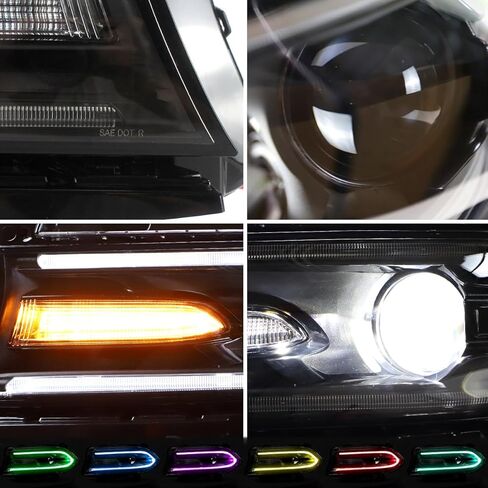 VLAND Headlights Assembly For Dodge Charger 2015-2023 (Fit For Factory Halogen Model Only) in Saudi Arabia