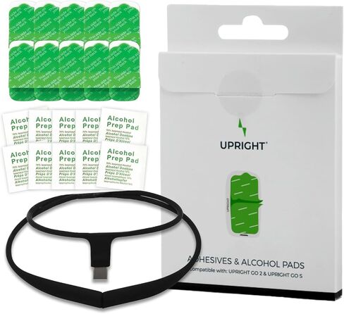 Upright Bundle: Black Magnetic Necklace & Adhesive Replacement Pack for GO S & GO 2 Posture Corrector Trainer in Kuwait