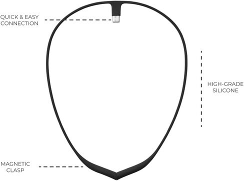 Upright Bundle: Black Magnetic Necklace & Adhesive Replacement Pack for GO S & GO 2 Posture Corrector Trainer in Kuwait