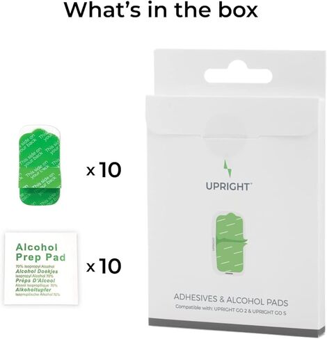 Upright Bundle: Black Magnetic Necklace & Adhesive Replacement Pack for GO S & GO 2 Posture Corrector Trainer in Kuwait