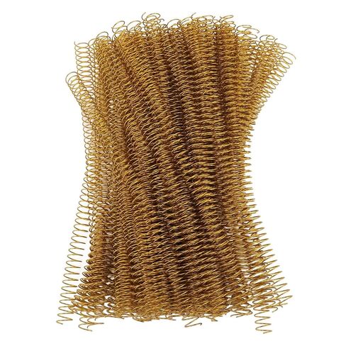 100Pcs Iron Spiral Binding Coils 4:1 Ratio 115 Sheet Capacity A4 Paper Rings Wire Combs Spines (Silver) in Kuwait