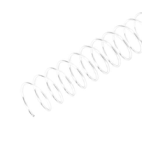 100Pcs Iron Spiral Binding Coils 4:1 Ratio 115 Sheet Capacity A4 Paper Rings Wire Combs Spines (Silver) in Kuwait