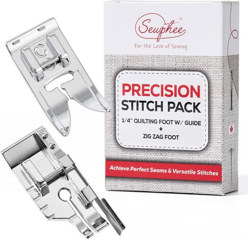 Quarter Inch Quilting Foot with Edge Guide – 1/4 Inches Presser Feet for Low Shank Sewing Machines – Stainless Steel Sewing Foot & Quilter Feet Attachment for Straight Seam Quilting in Saudi Arabia