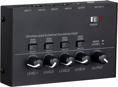 Headphone Amplifier,8-Channel Headphone Amp with 8 Stereo/Mono Switch,6.35mm Jacks,Portable Mini Headphone Splitter for Sound Mixer, Metal in Saudi Arabia