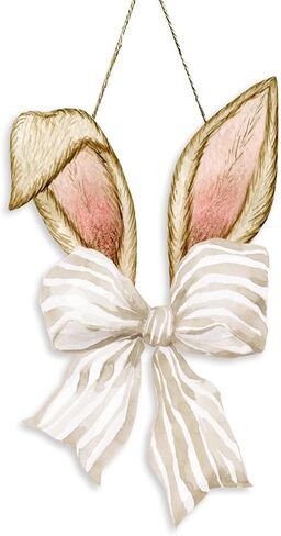 ديكورات باب عيد الفصح، ديكورات أرنب عيد الفصح الصيني، علامة تعليق من الخشب على شكل قوس أرنب أزرق للمنزل، باب الشرفة الأمامي، ساحة الحفلات، غرفة النوم، الحمام، المكتب، ديكور داخلي للحائط في الهواء الطلق in Kuwait