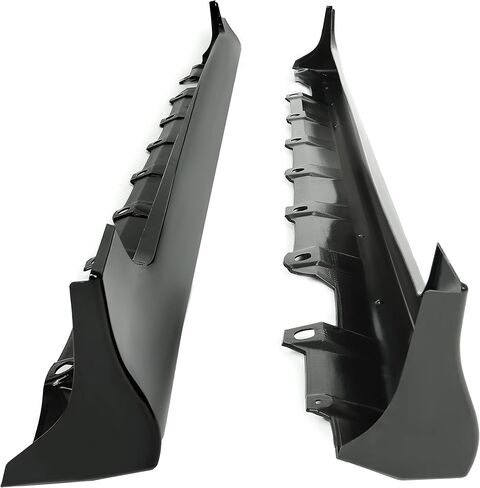 Side Skirts Body Kit Compatible with 2003-2008 Toyota Corolla Rocker Panels Guard Trim Extensions Replacement Black (Pair) in Saudi Arabia
