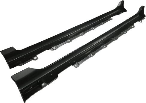 Side Skirts Body Kit Compatible with 2003-2008 Toyota Corolla Rocker Panels Guard Trim Extensions Replacement Black (Pair) in Saudi Arabia