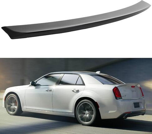 Rear Spoiler Trunk Spoiler Wing Fits 2005-2010 for Chrysler 300, ABS Glossy Black in Kuwait