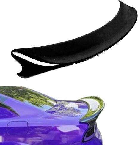 جناح سبويلر خلفي Highkick Trunk Spoiler متوافق مع دودج تشارجر 2015-2023 نمط العين الحمراء (أسود لامع) in Saudi Arabia