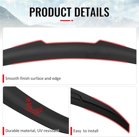 IKON MOTORSPORTS, Trunk Spoiler Compatible with 2007-2013 BMW E92 3-Series Coupe & M3 Coupe, Matte Black PSM Style ABS Plastic Rear Trunk Lid Spoiler Wing Lip in Saudi Arabia