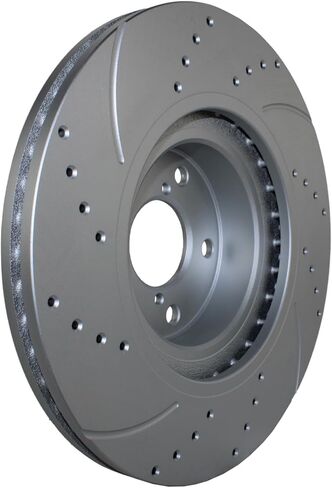 Pair Set of 2 Front Drilled Slotted Coated 293mm Vented 5 Lugs Brake Disc Rotors for Scion FR-S Subaru Baja BRZ Crosstrek Forester Impreza Legacy Outback WRX Toyota 86 GR86 in Kuwait