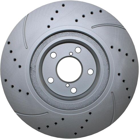 Pair Set of 2 Front Drilled Slotted Coated 293mm Vented 5 Lugs Brake Disc Rotors for Scion FR-S Subaru Baja BRZ Crosstrek Forester Impreza Legacy Outback WRX Toyota 86 GR86 in Kuwait