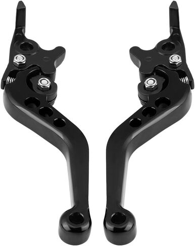Keenso Double Disc Brake Lever, Motorcycle Modification Universal Fitment, CNC Aluminum Alloy Adjustable Design, Lightweight, for Motorcycles Scooters Electric Bikes in Saudi Arabia