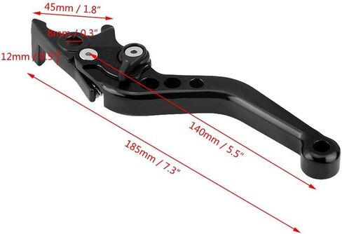 Keenso Double Disc Brake Lever, Motorcycle Modification Universal Fitment, CNC Aluminum Alloy Adjustable Design, Lightweight, for Motorcycles Scooters Electric Bikes in Saudi Arabia