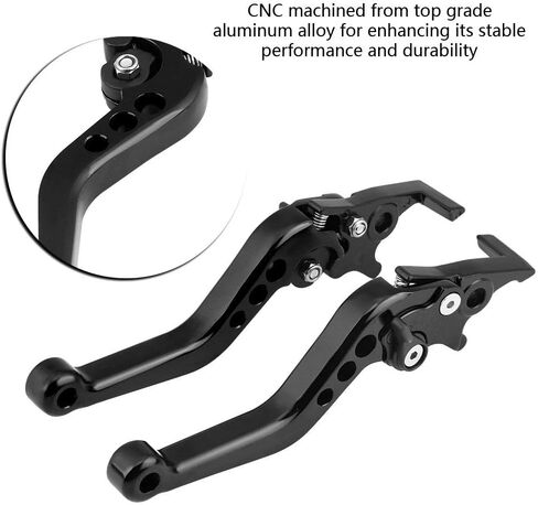 Keenso Double Disc Brake Lever, Motorcycle Modification Universal Fitment, CNC Aluminum Alloy Adjustable Design, Lightweight, for Motorcycles Scooters Electric Bikes in Saudi Arabia
